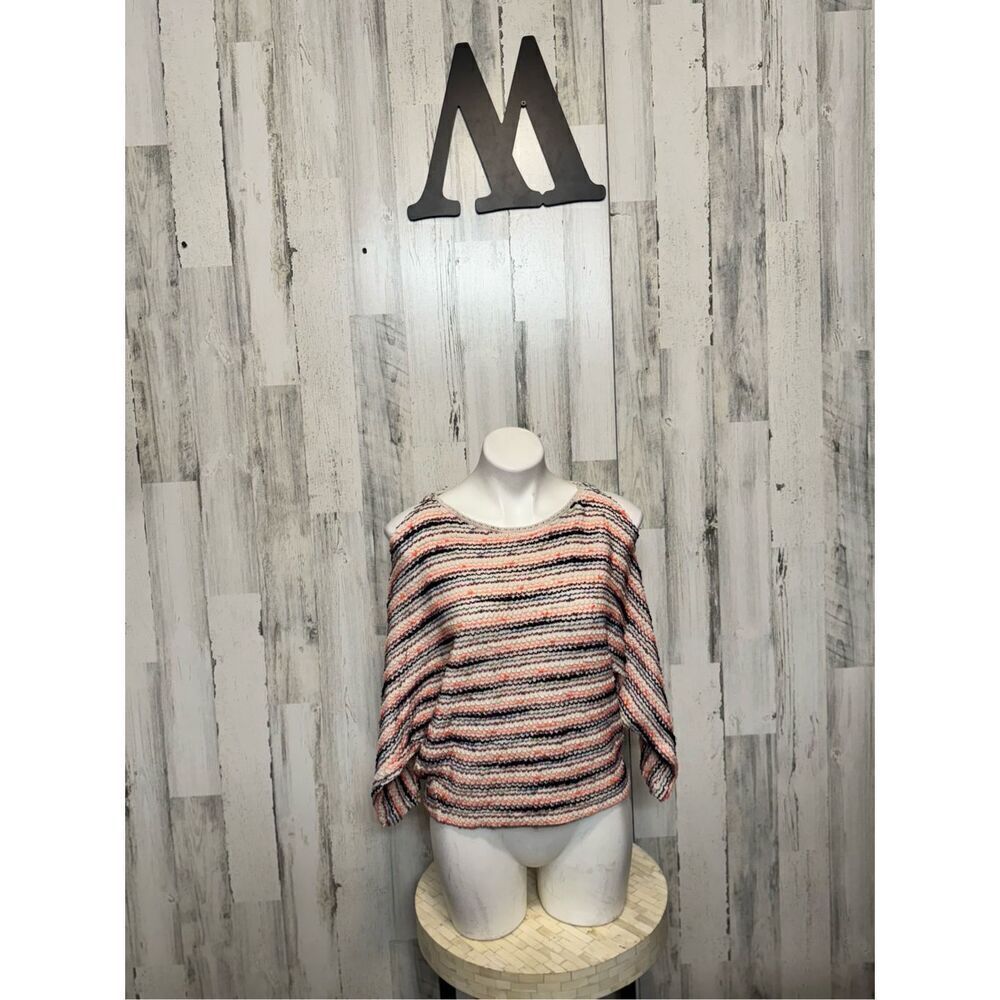 Anthropologie Postmark Malu Striped Sweater medium Multi color space dye
